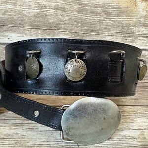 Vintage Women’s coin embellished vintage wrap belt buffalo soldier by Laurel sky